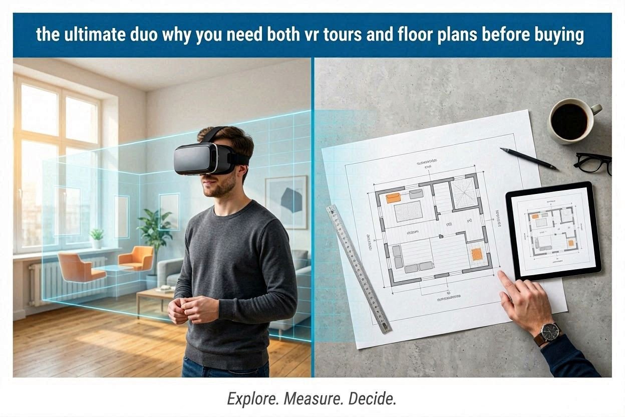 The Ultimate Duo: Why You Need Both VR Tours and Floor Plans Before Buying